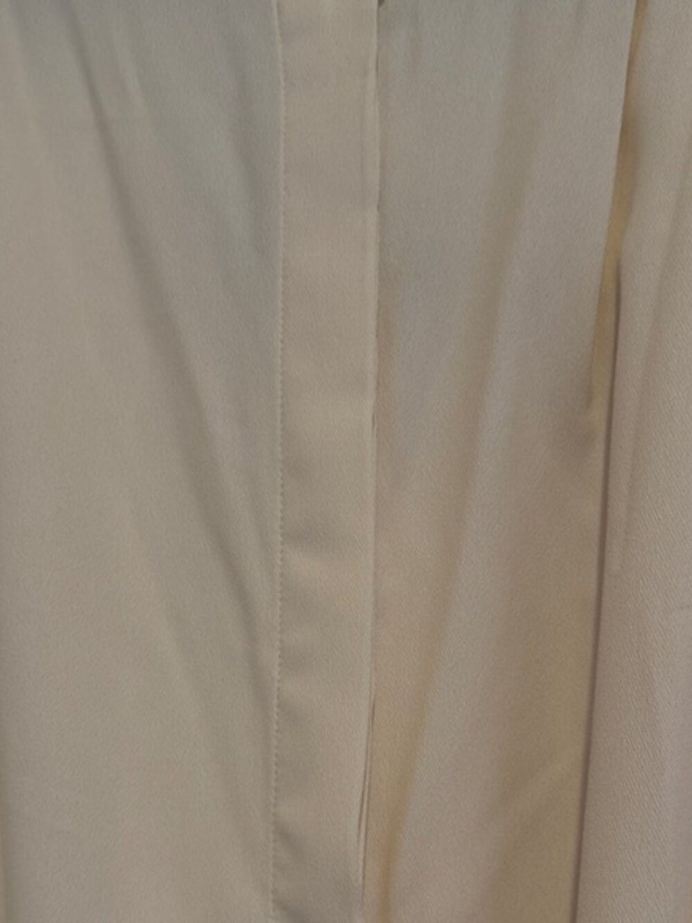 NWT H&M Cream Midi Dress XL Belted Cap Sleeve Flowy Boho Neutral Dress - Picture 7 of 11